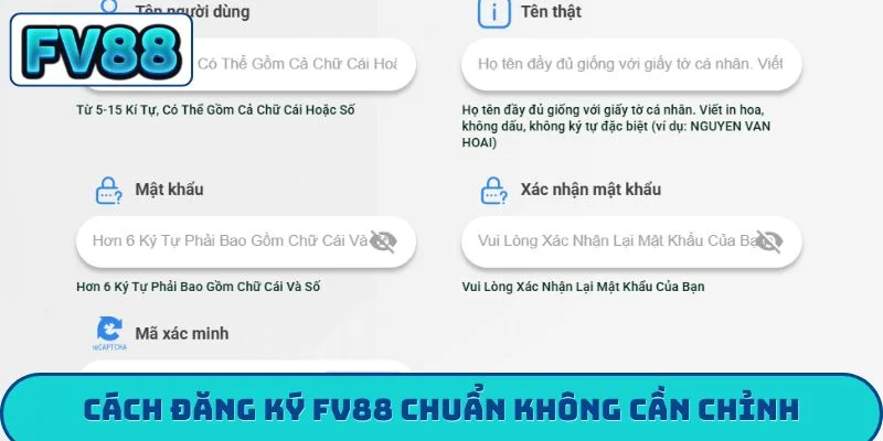 Hướng Dẫn Đăng Ký FV88 - 5 Lưu Ý Để Bảo Mật Tài Khoản Cách đăng ký FV88 chuẩn không cần chỉnh
